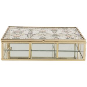 Clayre & Eef 6Y5952 Schachtel aus Metall 20x16x5 cm