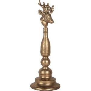 Clayre & Eef Подсвечник 14x40 см золотистый