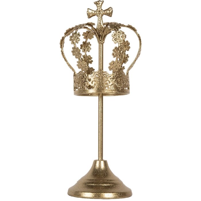 Clayre & Eef Декоративная корона 12x30 см золотая