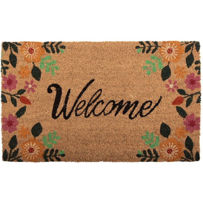 Clayre & Eef MC274 Коврик для двери 75x45 см коричневый и черный