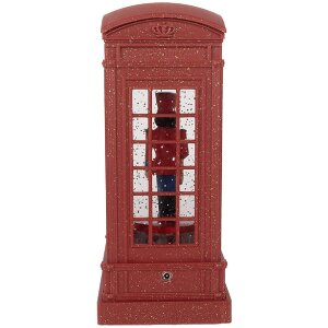 Clayre & Eef Декоративная телефонная будка со щелкунчиком 9x9x21 см