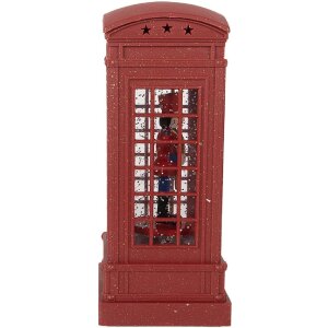 Clayre & Eef Декоративная телефонная будка со щелкунчиком 9x9x21 см