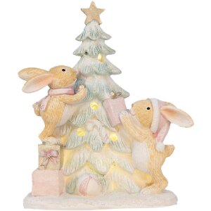 Clayre & Eef Декоративный кролик с LED 14x8x16 см