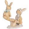 Clayre & Eef Декоративный кролик 16x6x11 см коричнево-белый