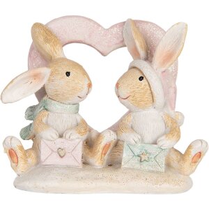 Clayre & Eef 6PR5883 Dekoration Kaninchen 11x6x9 cm...