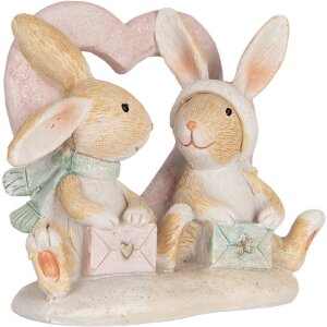 Clayre & Eef 6PR5883 Dekoration Kaninchen 11x6x9 cm...