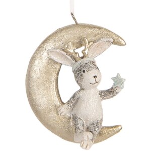 Clayre & Eef 6PR5890 Dekoration Hänger Kaninchen...