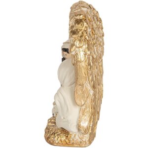 Clayre & Eef Рождественская композиция 12x6x13 см золотисто-белая