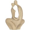 Clayre & Eef Декоративная фигурка сидящая пара 16x8x25 см бежевая