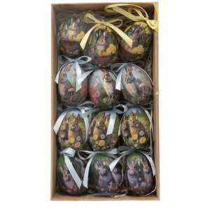 Clayre & Eef 65904 Декоративные подвесные яйца (Набор 12 шт.) 4x5 см