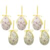 Clayre & Eef 65910 Декоративные подвески Яйцо (6 шт) 7x10 см