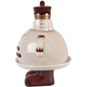 Clayre & Eef Декоративная чаша с крышкой 17x25 см кантри