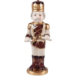 Clayre & Eef 6CE2258 Dekoration Nussknacker 8x8x25 cm