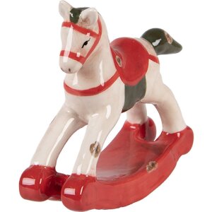 Clayre & Eef 6CE2263 Dekoration Schaukelpferd...