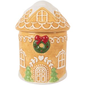 Clayre & Eef 6CE2363 Vorratstopf mit Deckel 13x17 cm