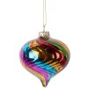 Clayre & Eef 6GL5133 Елочная игрушка стеклянная Ø8x8 см многоцветная