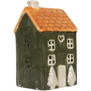 Clayre & Eef 6CE2276 Teelichthalter Haus 9x8x15 cm