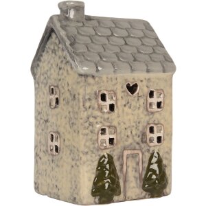 Clayre & Eef 6CE2277 Teelichthalter Haus 9x8x15 cm