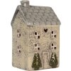 Clayre & Eef Подсвечник "Домик" 9x8x15 см
