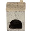 Clayre & Eef 6CE2278 Teelichthalter Haus 9x8x15 cm Grau/Beige