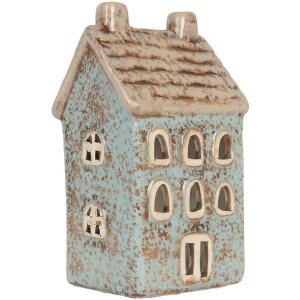 Clayre & Eef 6CE2293 Teelichthalter Haus 8x7x15 cm...