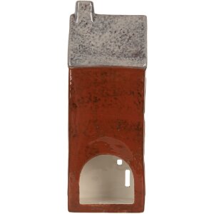 Clayre & Eef Подсвечник "Домик" 10x7x26 см коричнево-серый