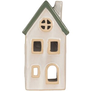Clayre & Eef 6CE2311 Teelichthalter Haus Beige...