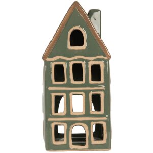 Clayre & Eef 6CE2312 Teelichthalter Haus 9x8x19 cm...