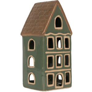 Clayre & Eef 6CE2312 Teelichthalter Haus 9x8x19 cm...