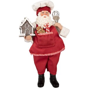 Clayre & Eef 66358 Декорация Санта Клаус 16x9x26 см