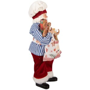 Clayre & Eef Декорация Дед Мороз 15x10x26 см