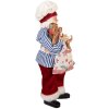 Clayre & Eef Декорация Дед Мороз 15x10x26 см