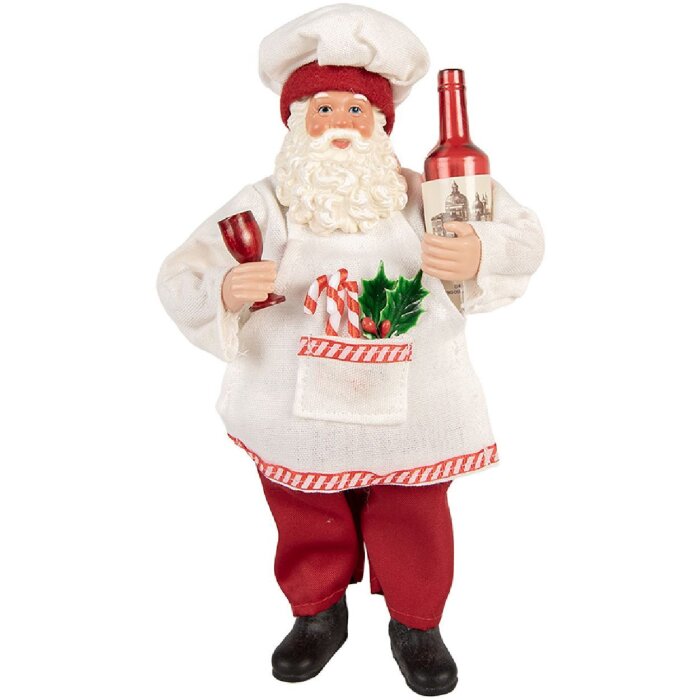 Clayre & Eef 66361 Декорация Санта-Клаус 15x10x27 см