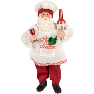 Clayre & Eef 66361 Декорация Санта-Клаус 15x10x27 см