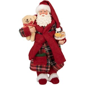 Clayre & Eef Декорация Санта Клаус 16x11x28 см