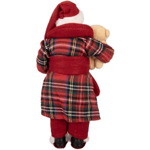 Clayre & Eef Декорация Санта Клаус 16x11x28 см