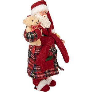 Clayre & Eef Декорация Санта Клаус 16x11x28 см