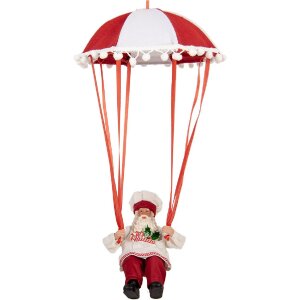 Clayre & Eef 66363 Декорация Санта Клаус 25x25x55 см