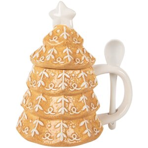 Clayre & Eef 6CEMU0212 Becher mit Deckel und...