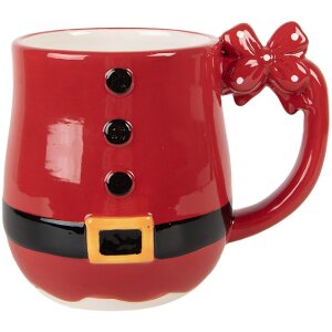 Clayre & Eef 6CEMU0219 Becher 13x9x11 cm 400 ml Rot...