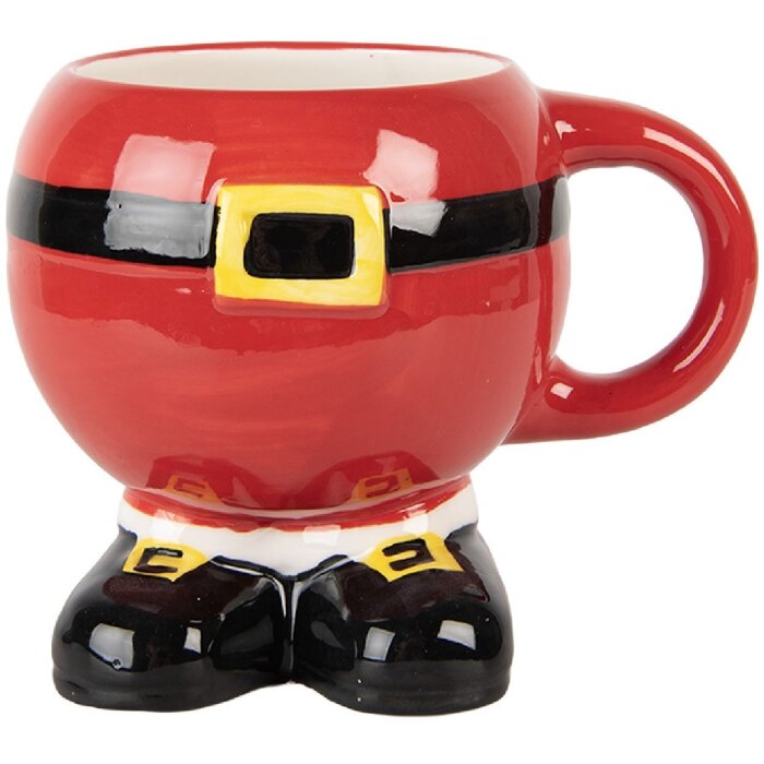 Clayre & Eef Кружка 400 мл, доломитовая керамика 14x11x11 см