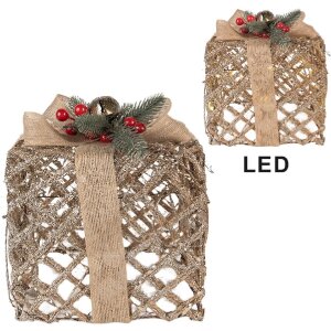 Clayre & Eef 66308 Dekoration Geschenk LED 3er Set...