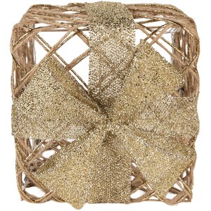 Clayre & Eef 66311 Набор из 3 золотистых подарков LED