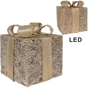 Clayre & Eef 66312 Dekoration Geschenk LED 3er Set...