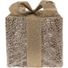 Clayre & Eef 66312 Декоративный LED Набор из 3х золотистых коробок