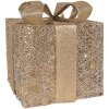 Clayre & Eef 66312 Декоративный LED Набор из 3х золотистых коробок