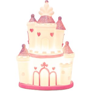 Clayre & Eef 6LMP802 Nachtlicht Schloss LED 16x11x24...