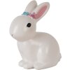 Clayre & Eef Ночник Зайчик LED 21x13x22 см Бело-Розовый