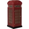 Clayre & Eef Ночник-телефонная будка LED 10x10x23 см красно-коричневый