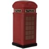 Clayre & Eef Ночник-телефонная будка LED 10x10x23 см красно-коричневый